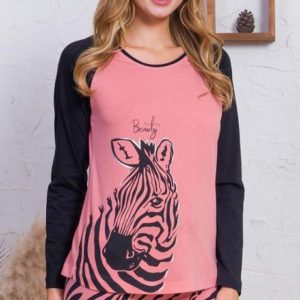 Dámské pyžamo dlouhé nadměrné Vienetta Secret Marie