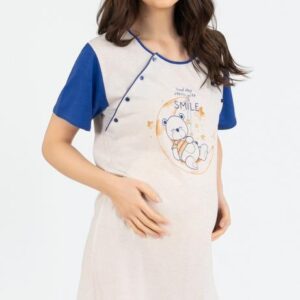 Dámská noční košile mateřská Vienetta Secret Méďa Smile