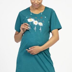 Dámská noční košile mateřská Vienetta Secret Kopretiny