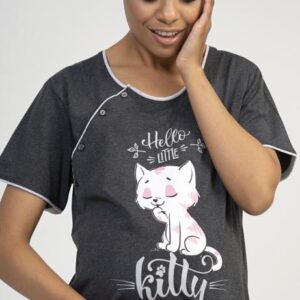Dámská noční košile mateřská Vienetta Secret Little cat