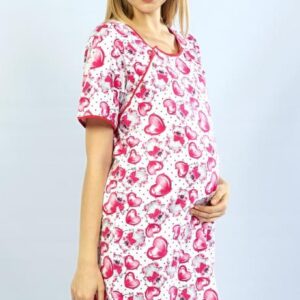 Dámská noční košile mateřská Vienetta Secret Méďa se srdcem