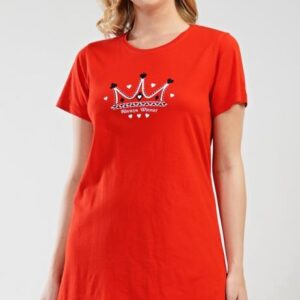 Dámská noční košile s krátkým rukávem Vienetta Secret Koruna