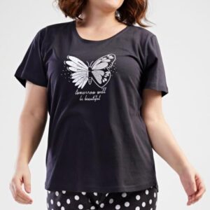 Dámské pyžamo kapri nadměr Vienetta Secret Motýl