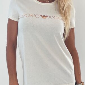 Dámské triko Emporio Armani 164272 2F225 šampáňo