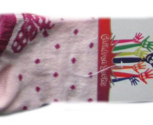 Dětské kotníkové ponožky Design Socks - puntík mašlička