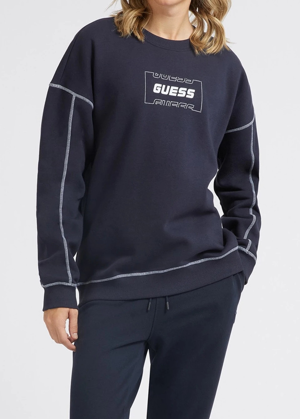 Pánská mikina Guess Alger Z2BQ17 modrá