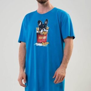 Pánská noční košile Vienetta Secret Bulldog