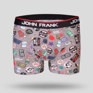 Pánské boxerky John Frank JFBD200 tisk