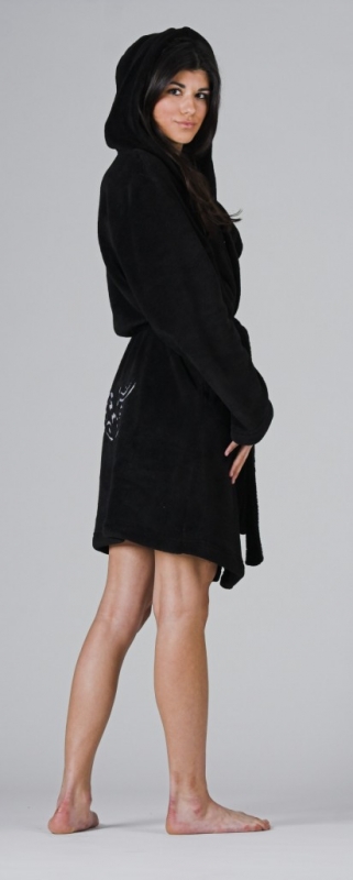 Dámský krátký župan Vestis 3430 Tribal s kapucí