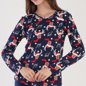 Dámské pyžamo dlouhé Vienetta Secret Sob