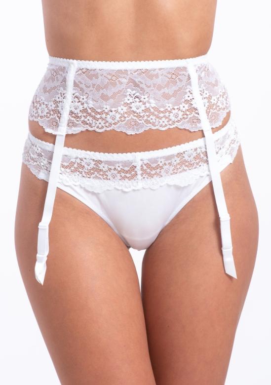 Dámský podvazkový pás Fantasy 15855 bílý