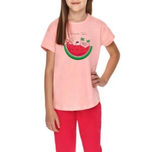 Dívčí pyžamo Taro 2710 Valentina růžové