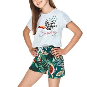 Dívčí pyžamo Taro 2711 Sonia šedé