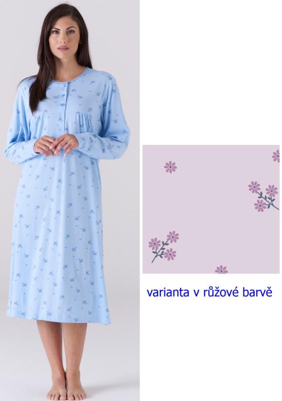 Dámská noční košile dlouhý rukáv KARELPIU KC6004