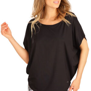 Dámské volnější triko Litex 9C502 černé