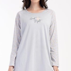Dámské domácí šaty s dlouhým rukávem Vienetta Secret Good night