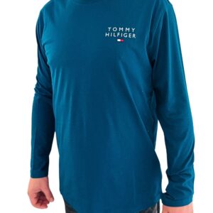 Pánské triko Tommy Hilfiger UM02984 petrolejové