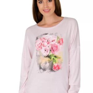 Dámské tričko 56/2-2/A4 růžové FABIO