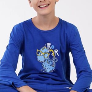 Dětské pyžamo dlouhé Vienetta Secret Dinosaurus