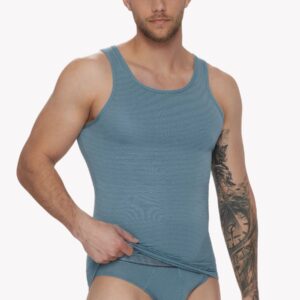 Pánský nátělník Lisca 31006 modrý MODAL