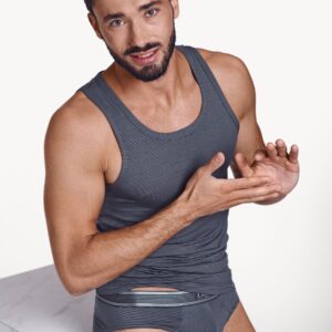 Pánský nátělník Lisca 31006 šedý MODAL