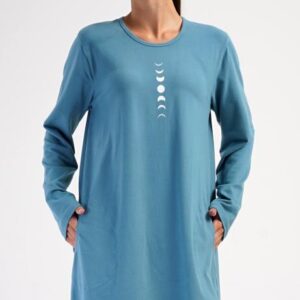 Dámské domácí šaty s dlouhým rukávem Vienetta Secret Alžběta