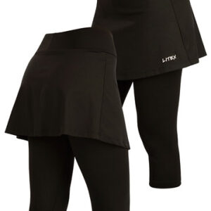 Dámské funkční legíny v 3/4 délce se sukní Litex 5F186