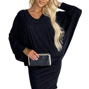 Dámské lesklé šaty Numoco 402-5