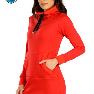 Dámské mikinové šaty s kapucí Litex 7E082