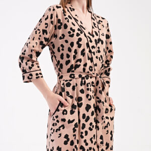Dámský župan krátký Vienetta Secret Leopard