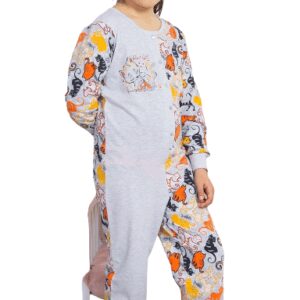 Dětský šedý overal Vienetta Secret Kočky