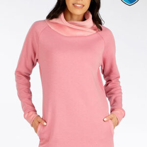 Dámské růžové mikinové šaty Litex 7F122