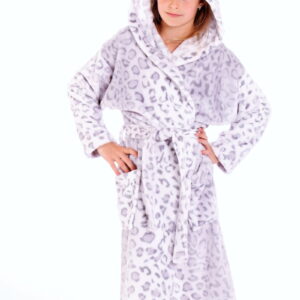 Dětský župan Vestis Irbis 9156 šedý leopard