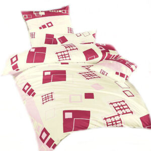 Ložní povlečení bavlna DADKA Svět kostek růžový