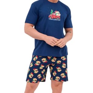 Pánské pyžamo Cornette 326/291 TEDDY vánoční