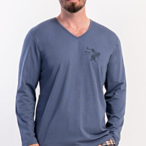 Pánské pyžamo dlouhé vienetta Secret Paul