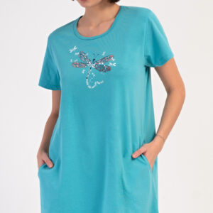 Dámské domácí šaty s krátkým rukávem Vienetta Secret Vanda