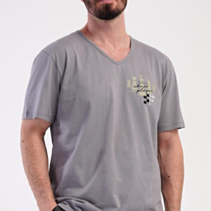 Pánské pyžamo šortky Vienetta Secret Šachy