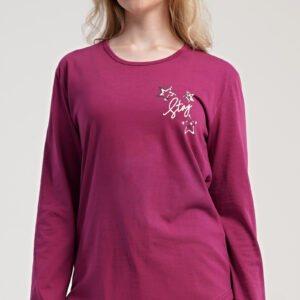 Dámské pyžamo dlouhé Vienetta Secret Andrea