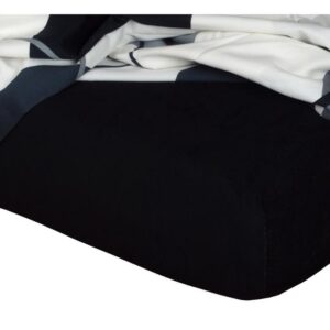 Froté prostěradlo černé