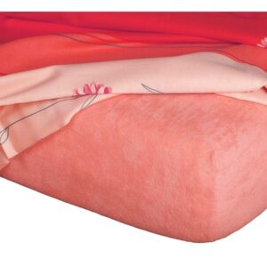 Froté prostěradlo losos