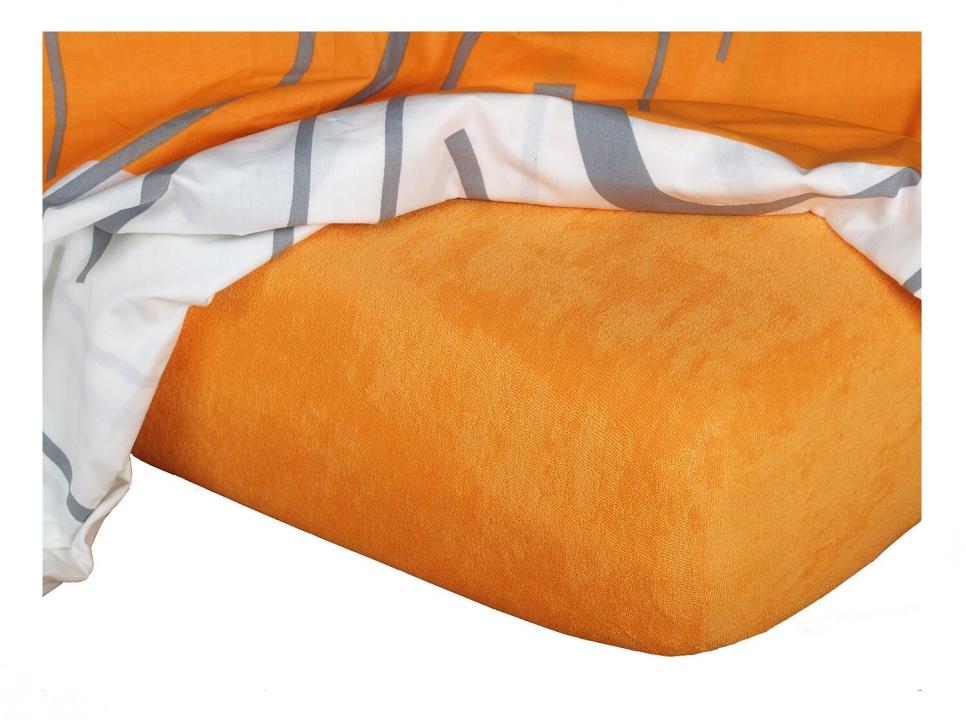 Froté prostěradlo pomeranč