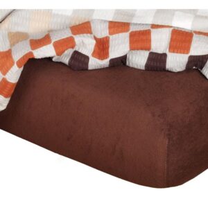 Froté prostěradlo tmavě hnědé