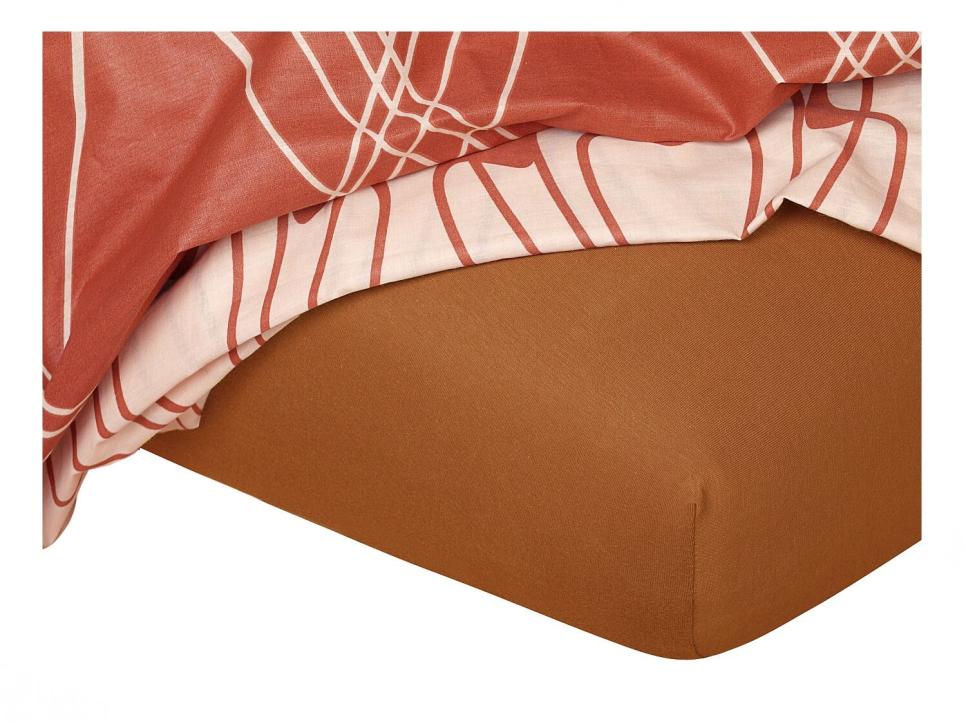 Jersey prostěradlo nugát