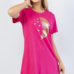 Dámská růžová noční košile Vienetta Secret Patricie