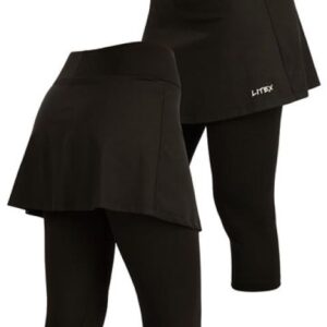 Dámské funkční legíny v 3/4 délce se sukní Litex 5F186