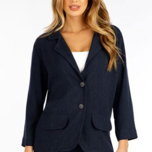 Dámské lněné sako Litex 5F096