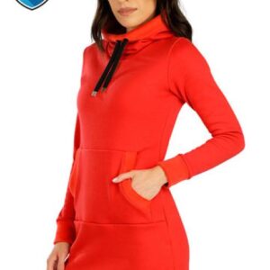 Dámské mikinové šaty s kapucí Litex 7E082