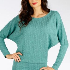 Dámský svetr s copánkovým vzorem Litex 7F103