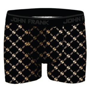 Pánské boxerky John Frank JFBDMET101-CHAIN GOLD